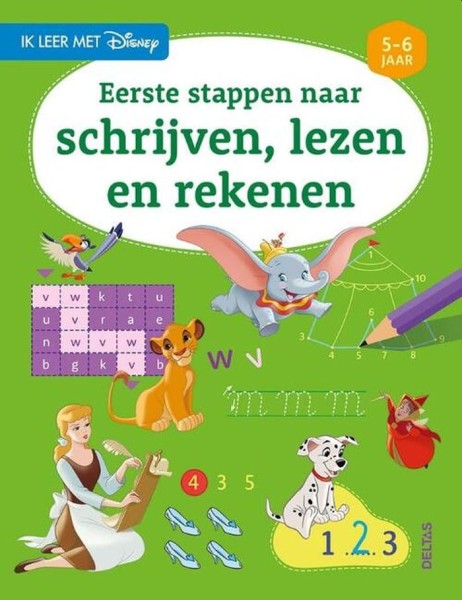 Disney Eerste Stappen Naar Schrijven, Lezen En Rekenen (5-6 jaar)