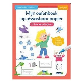Mijn Oefenboek Op Afwasbaar Papier Ik Leer Al Schrijven (6-7)