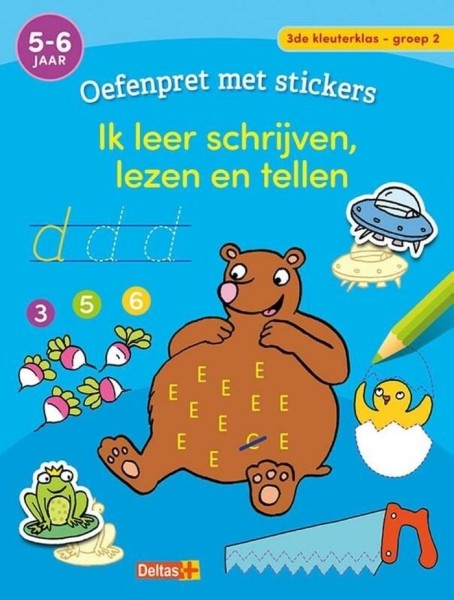 Oefenpret Met Stickers Eerste Stappen Naar Schrijven, Lezen(5-6jaar)