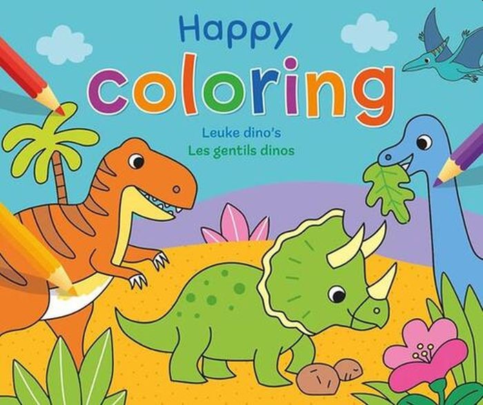 Kleurboek Happy Coloring Leuke Dinos