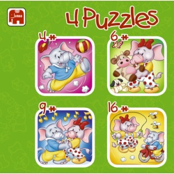 Puzzel olifanten (4+6+9+16)