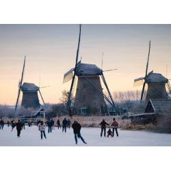 Hollands glorie - schaatsplezier bij kinderdijk (1000)