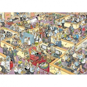 Vergroot Puzzel Jan van Haasteren: Het Kantoor (1000) Puzzel Jan van Haasteren: Het Kantoor (1000)