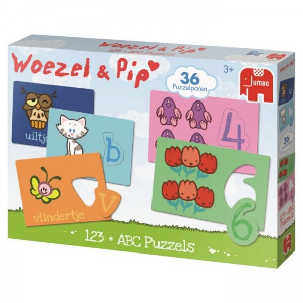 Jumbo Puzzel Spel Woezel En Pip Abc 123 jumbo kopen in de aanbieding