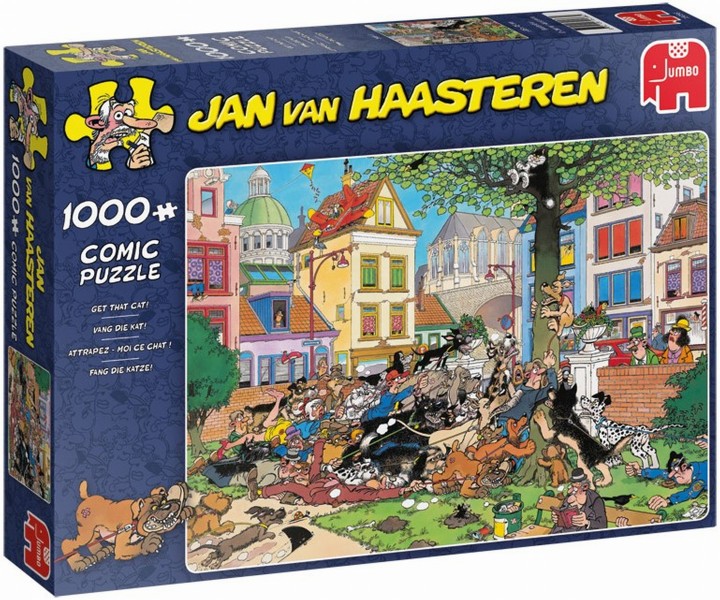 Jumbo Puzzel Jan Van Haasteren Vang Die Kat 1000 jumbo kopen in de aanbieding