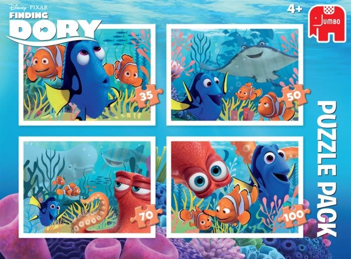 Jumbo Disney Finding Dory Puzzel 4In1 Bumper Pack jumbo kopen in de aanbieding