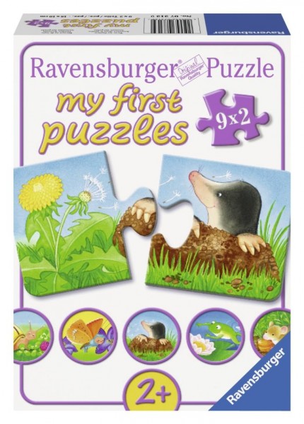 Ravensburger puzzel Garden Animals (9x2)