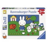 Ravensburger puzzel Nijntje bij de dieren (2x12)