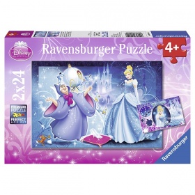 Ravensburger puzzel Betoverende Assepoester (2x24)