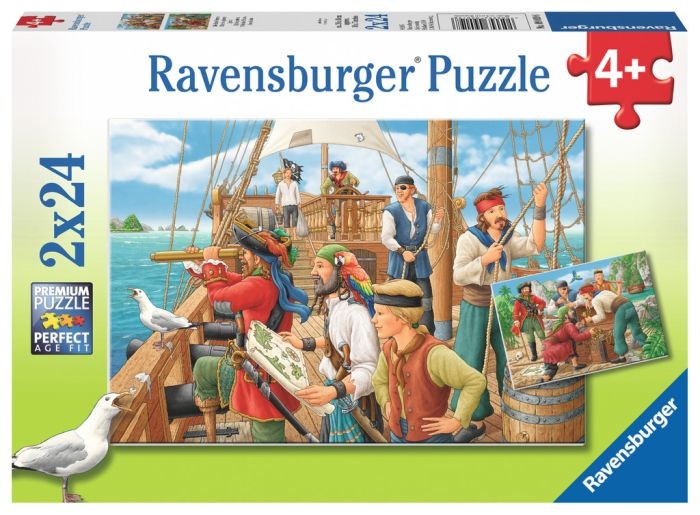 Ravensburger Puzzel bij de Piraten (2×24)