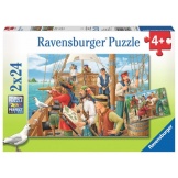 Ravensburger Puzzel bij de Piraten (2x24)