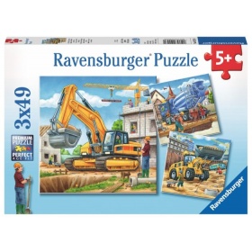 Ravensburger puzzel Grote Bouwvoertuigen (3x49)