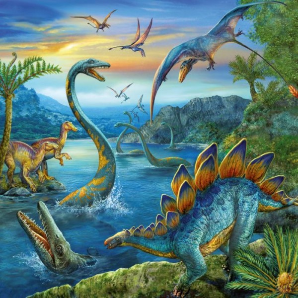 Puzzel Dinosauriers (3x49)