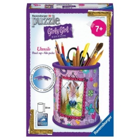 Vergroot Ravensburger Puzzel 3D Girly Paarden Pennenbak Ravensburger Puzzel 3D Girly Paarden Pennenbak