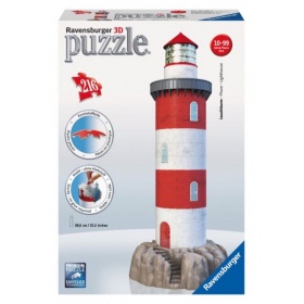 Vergroot Ravensburger Puzzel 3D Vuurtoren (216) Ravensburger Puzzel 3D Vuurtoren (216)