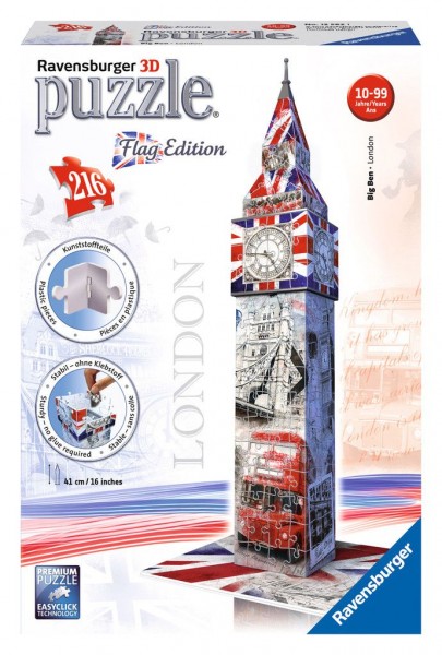 Ravensburger puzzel 3D Big Ben Flag Edition (216)
