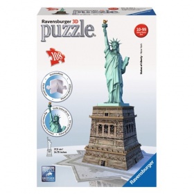Vergroot Ravensburger Puzzle 3D Statue of Liberty (108) Ravensburger Puzzle 3D Statue of Liberty (108)