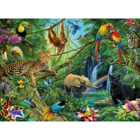 Vergroot Ravensburger Puzzel Dieren in de jungle (200) Ravensburger Puzzel Dieren in de jungle (200)