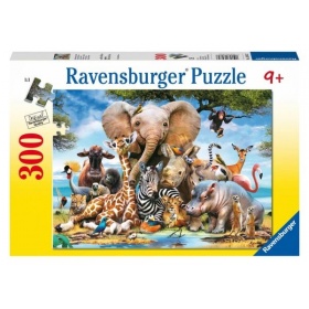 Vergroot Ravensburger Puzzel Afrikaanse Vrienden (300) Ravensburger Puzzel Afrikaanse Vrienden (300)