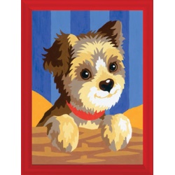 Ravensburger schilderen op nummer "yorkshire pup"