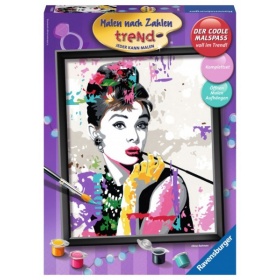 Vergroot Ravensburger Schilderen op Nummer Audrey Hepburn Ravensburger Schilderen op Nummer Audrey Hepburn