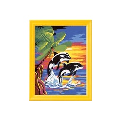 Schilderen op nummer: orca liefde