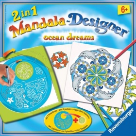Vergroot Ravensburger 2 in 1 Mandala Designer Ocean Dreams Ravensburger 2 in 1 Mandala Designer Ocean Dreams