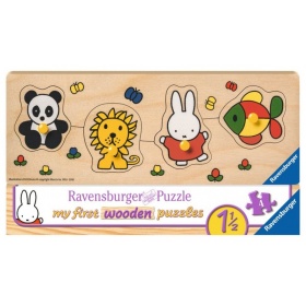 Vergroot Ravensburger houten puzzel Nijntje en haar dierenvriendjes Ravensburger houten puzzel Nijntje en haar dierenvriendjes
