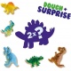 Ses klei Dino junior rood/groen 2-delig