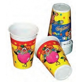 Vergroot Bekers 25 cl Clown Bekers 25 cl Clown