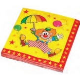 Servetten 33*33cm Clown