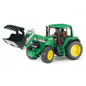 Vergroot 2052 Bruder tractor John Deere 6920 met voorlader 2052 Bruder tractor John Deere 6920 met voorlader