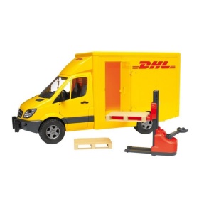 Vergroot 2534 Bruder Mercedes Sprinter DHL met Palletheffer 2534 Bruder Mercedes Sprinter DHL met Palletheffer