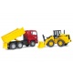 2752 Bruder Man TGA kiepauto met gele shovel FR130