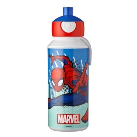Vergroot Mepal drinkfles pop-up Spiderman 400ml Mepal drinkfles pop-up Spiderman 400ml
