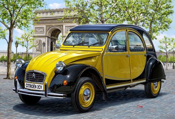 2cv charleston geel zwart