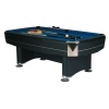 Pooltafel, zwart met blauw lak