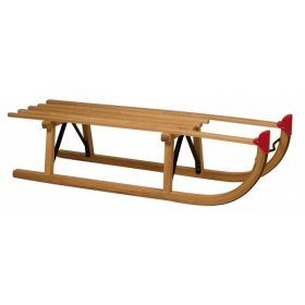 Vergroot Slede hout Davos 100 cm. Slede hout Davos 100 cm.