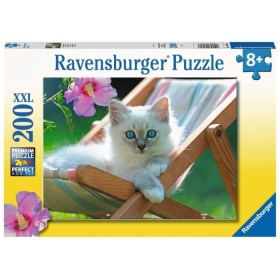 Ravensburger Puzzel Wit Katje 200 Stukjes