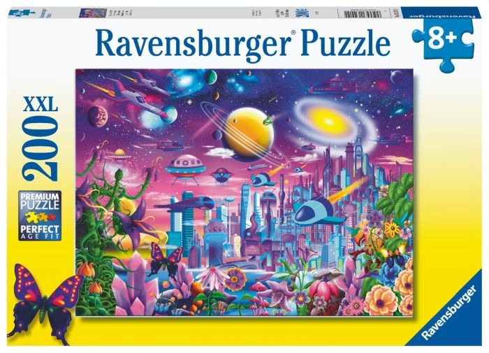 Ravensburger puzzel cosmic city 200 stukjes
