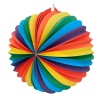 Bekijken Papieren Ballonlampion Rainbow 25Cm