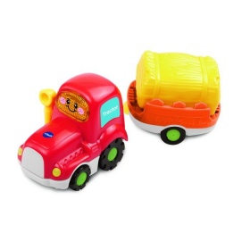 Vergroot Vtech Toet Toet Auto's Tom Tractor en Trailer Vtech Toet Toet Auto's Tom Tractor en Trailer