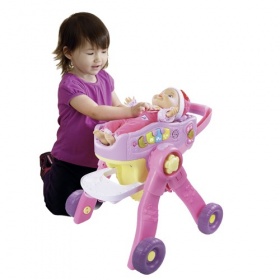 Vtech little love 3 in 1 poppenwagen poppenwagen