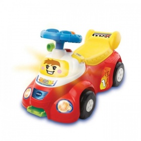 Vergroot Vtech TOET TOET AUTO'S 2 IN 1 LOOPWAGEN Vtech TOET TOET AUTO'S 2 IN 1 LOOPWAGEN