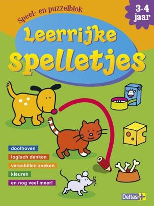 Leerrijke spelletjes boek- en puzzelblok (3-4 jaar)