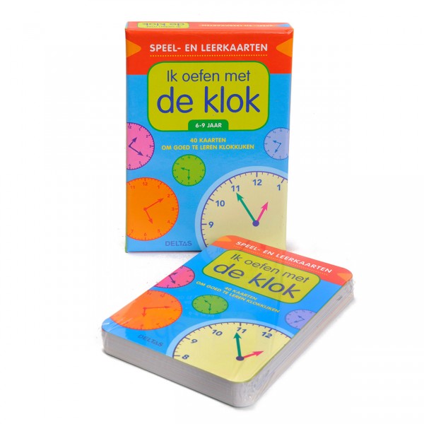 Ik oefen met de klok speel- en leerkaarten (6-9 Jaar)