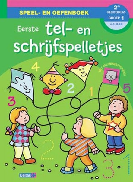 Speel- en oefenboek Eerste tel en schrijfspelletjes (4-5 jaar)