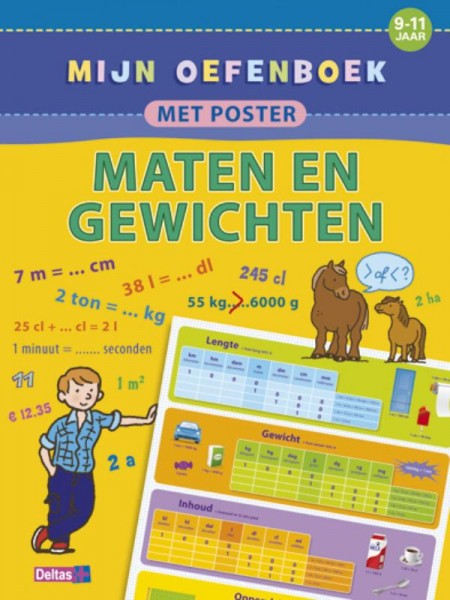 Mijn Oefenboek met Poster: Maten en Gewichten (9-11 jaar)