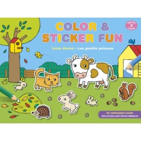 Vergroot Color en Sticker fun Lieve Dieren (3 jaar) Color en Sticker fun Lieve Dieren (3 jaar)