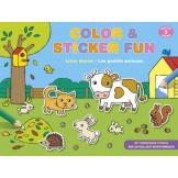 Color en Sticker fun Lieve Dieren (3 jaar)